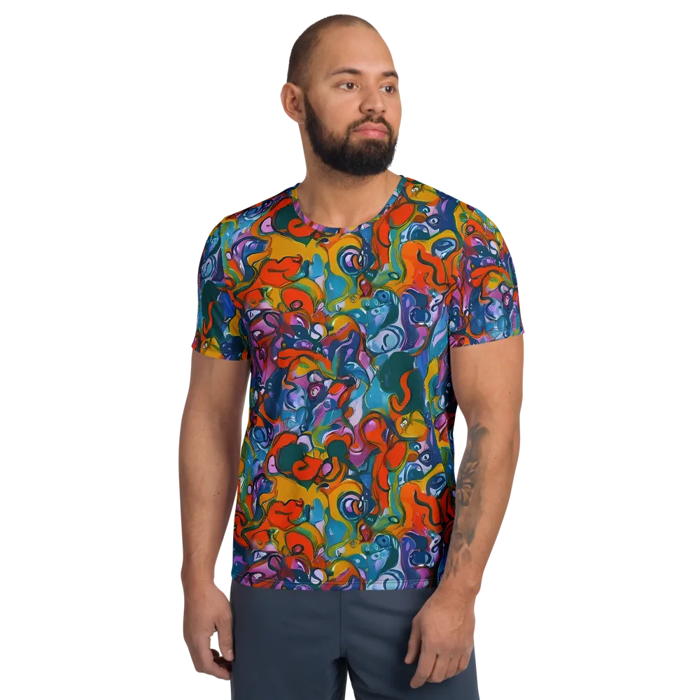 Liquid Menagerie on Men's Athletic T-Shirt — Front