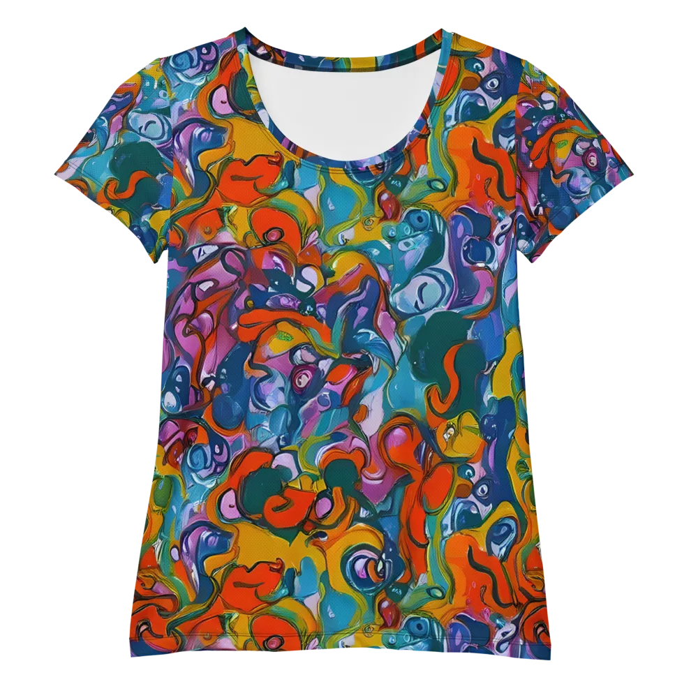Liquid Menagerie on Women's Athletic T-Shirt — Front