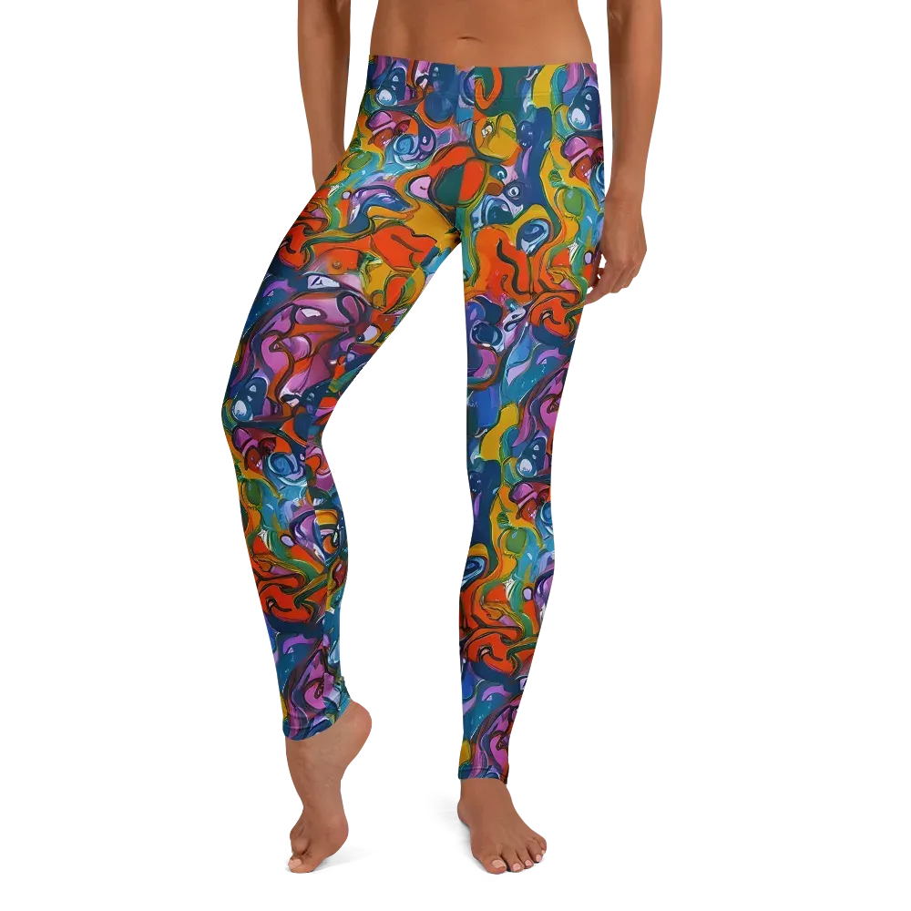 Liquid Menagerie on Leggings — Front