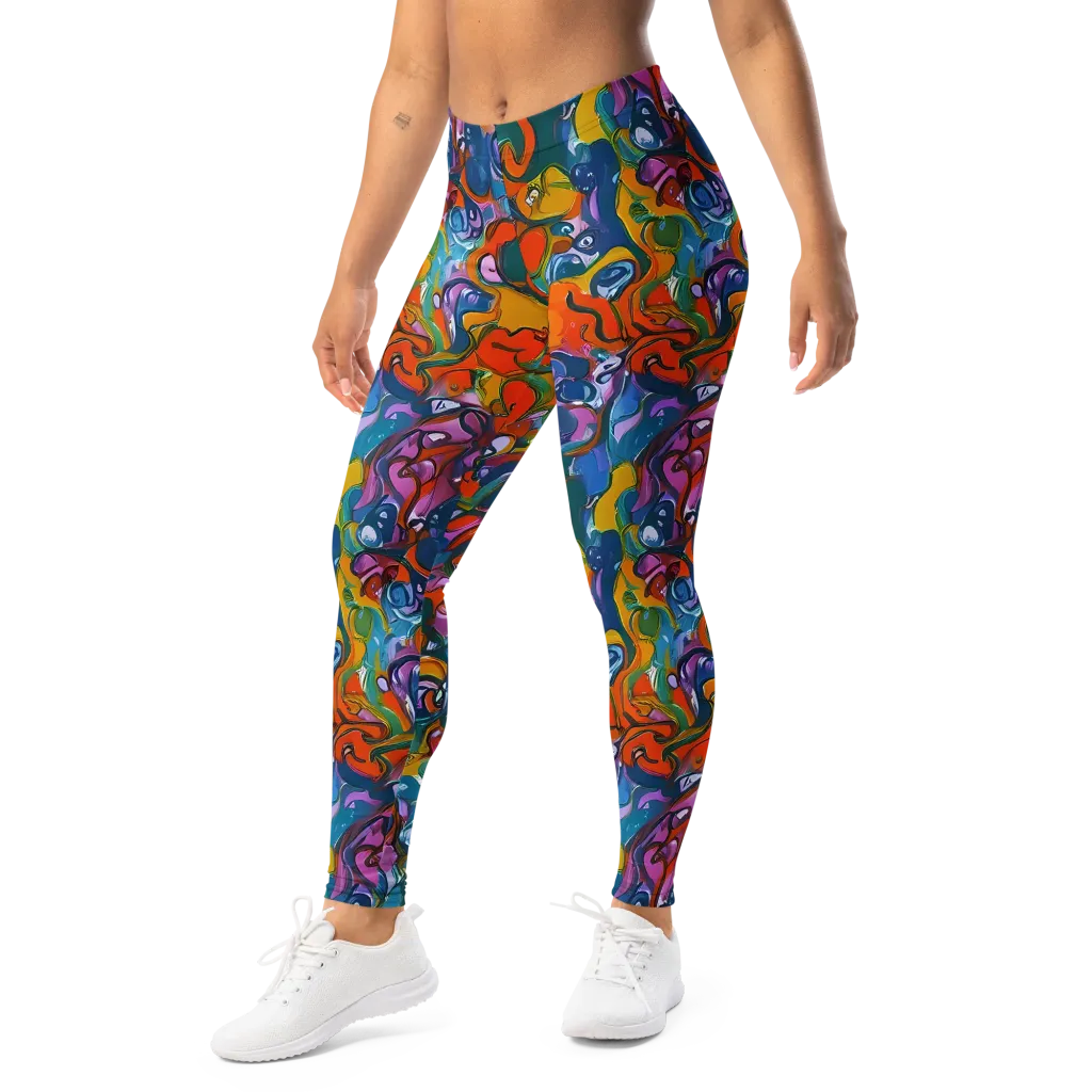 Liquid Menagerie on Leggings — Left Front