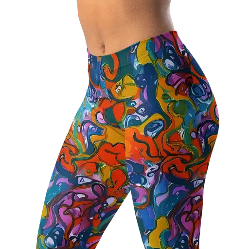 Liquid Menagerie on a Leggings