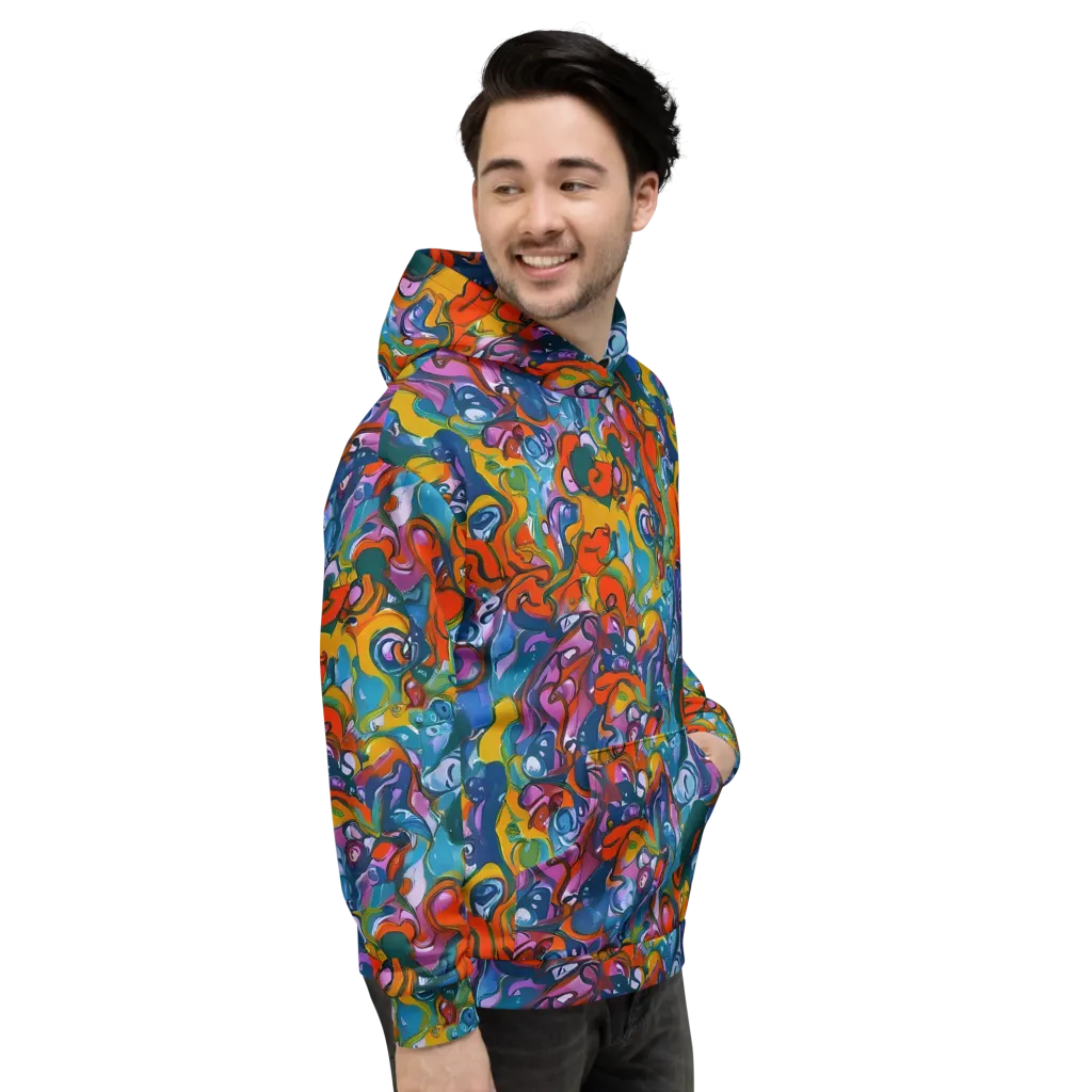 Liquid Menagerie on Hoodie — Right