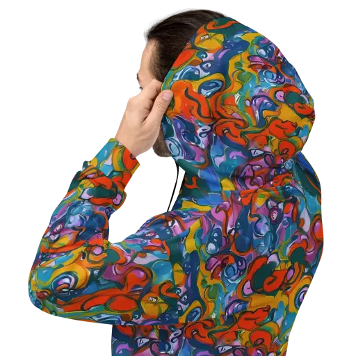 Liquid Menagerie on a Hoodie