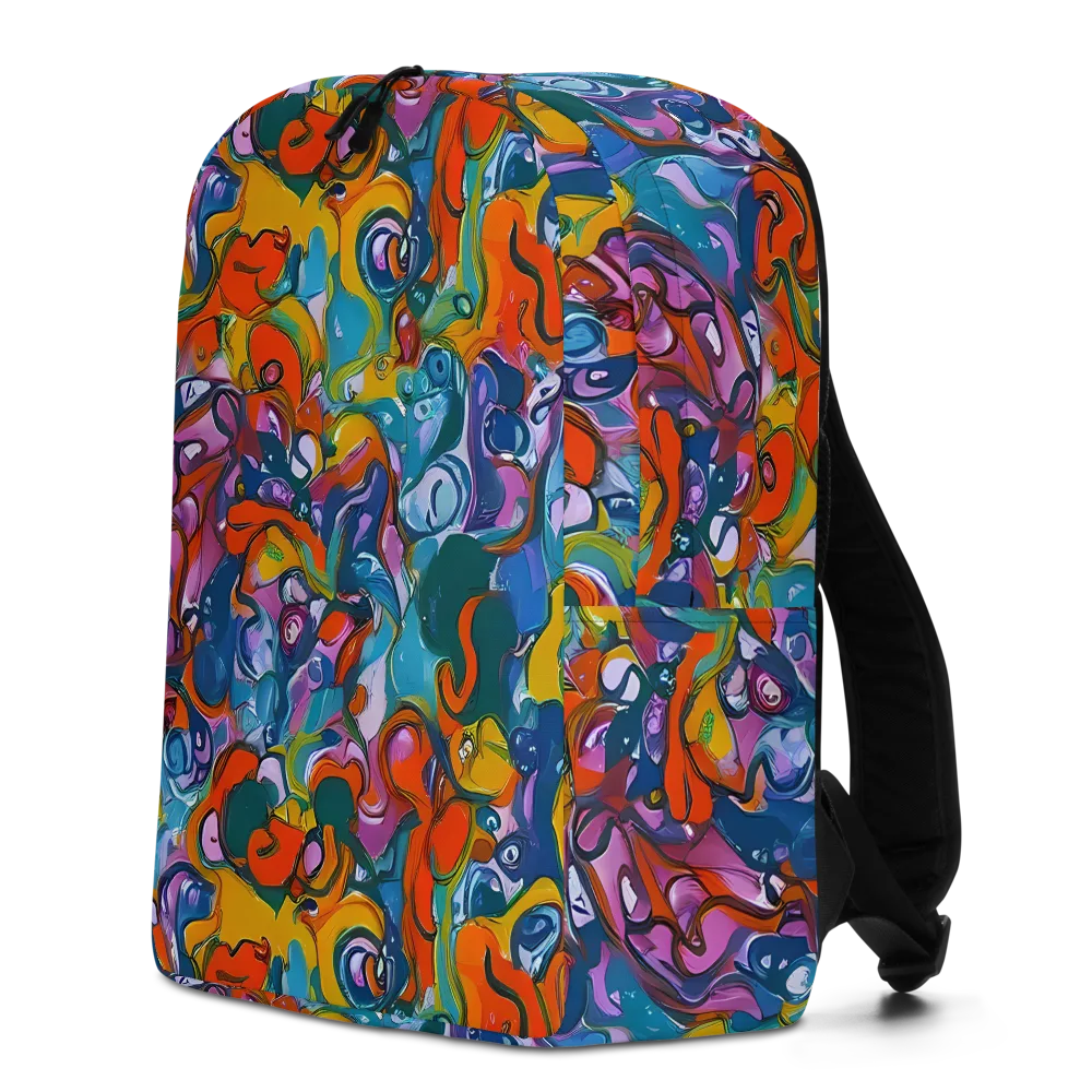 Liquid Menagerie on Minimalist Backpack — Left