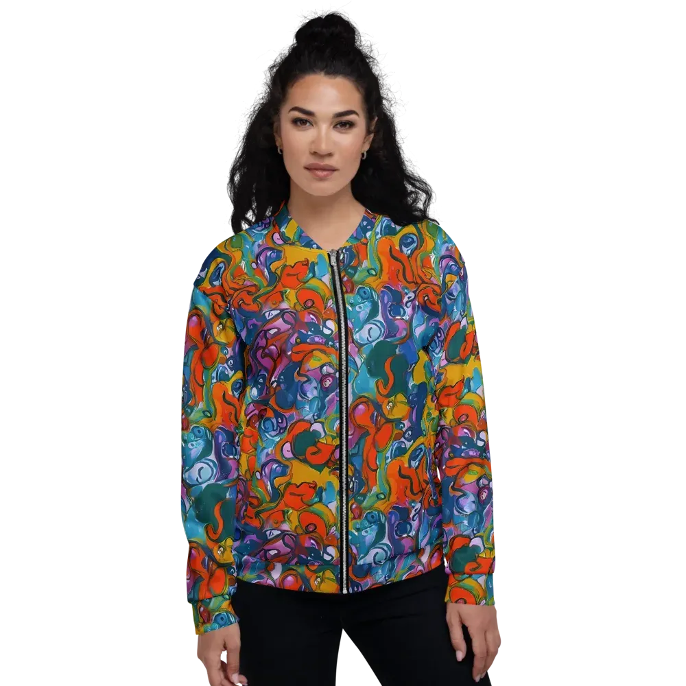 Liquid Menagerie on Bomber Jacket — Front