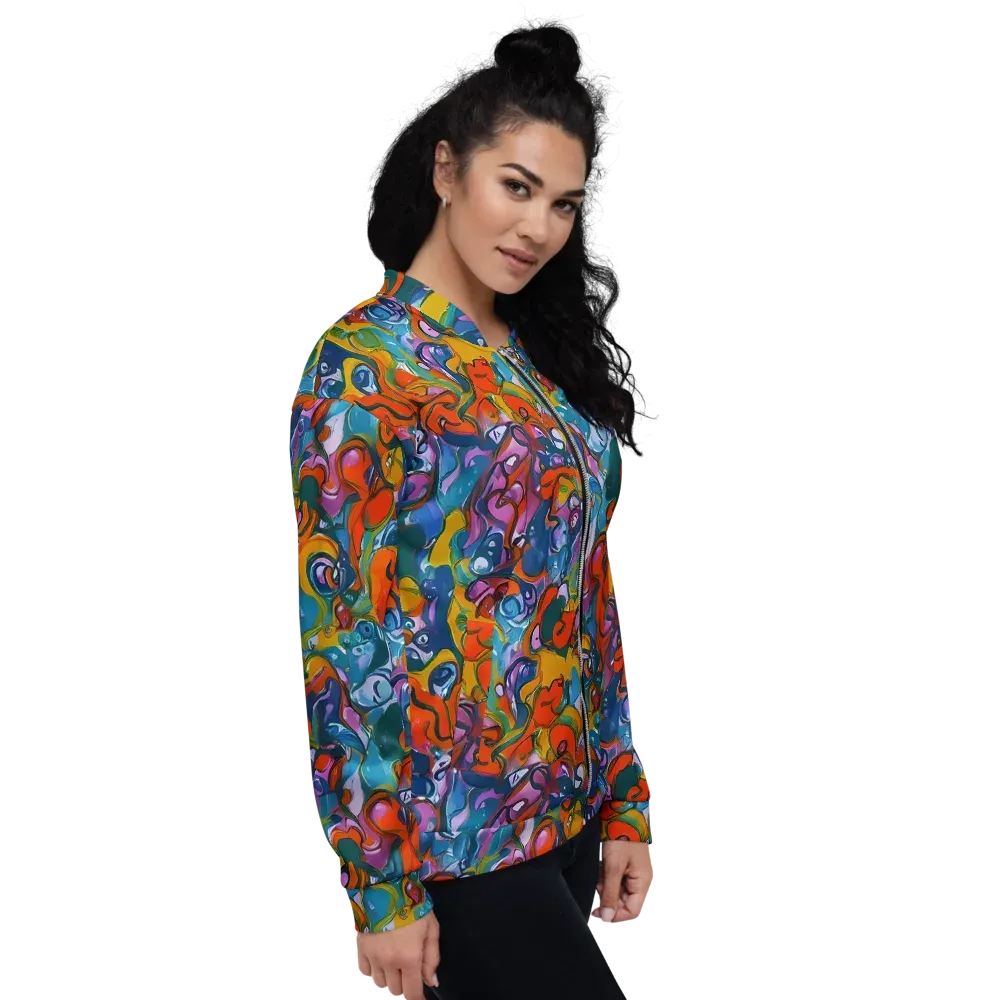 Liquid Menagerie on Bomber Jacket — Right