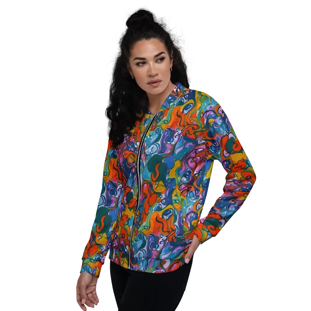 Liquid Menagerie on Bomber Jacket — Left