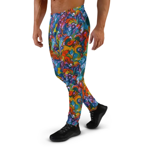 Liquid Menagerie on a Men's Joggers