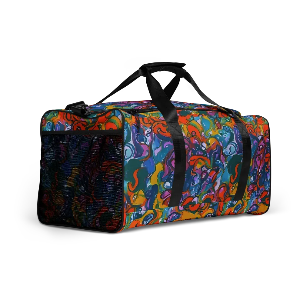 Liquid Menagerie on Duffle Bag — Right Front