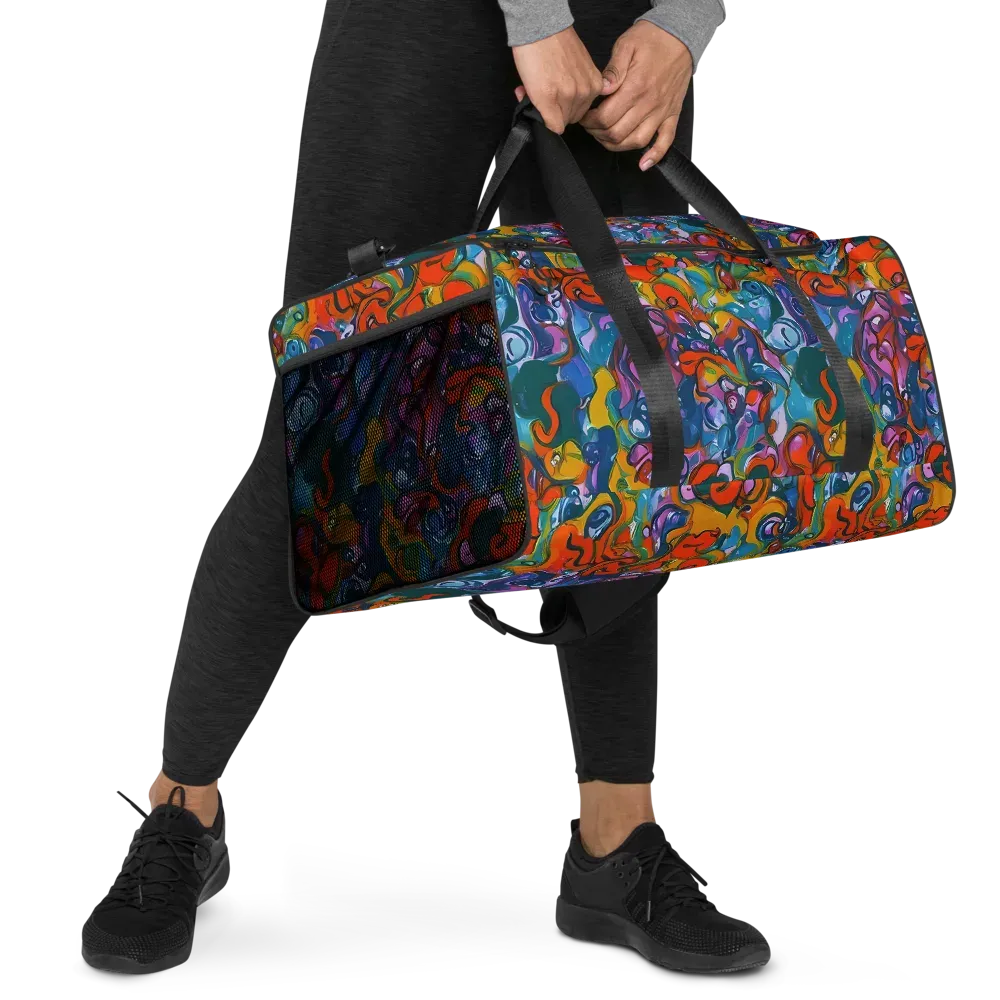 Liquid Menagerie on Duffle Bag — Right Front