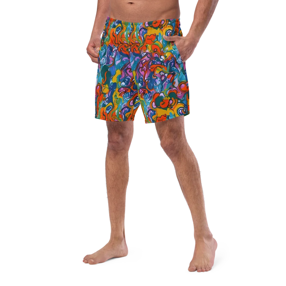 Liquid Menagerie on Swim Trunks — Left Front