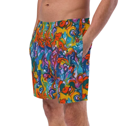Liquid Menagerie on a Swim Trunks