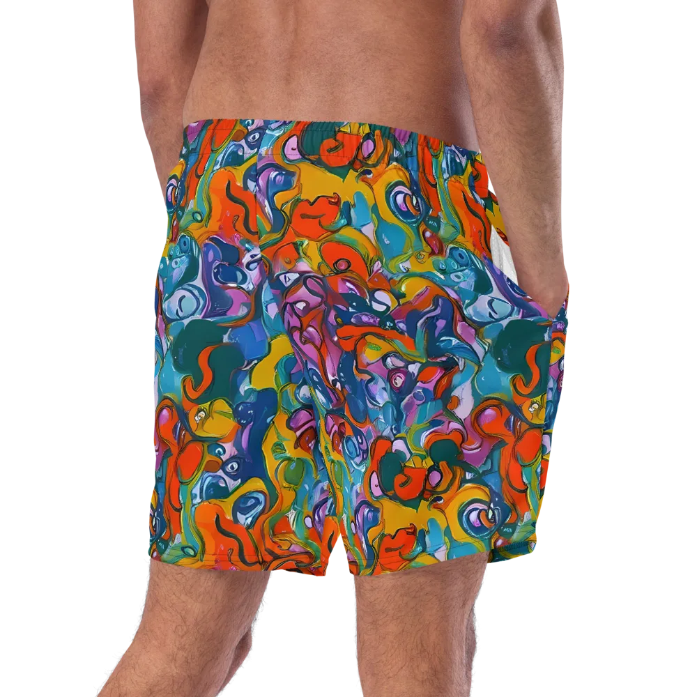 Liquid Menagerie on Swim Trunks — Right Back