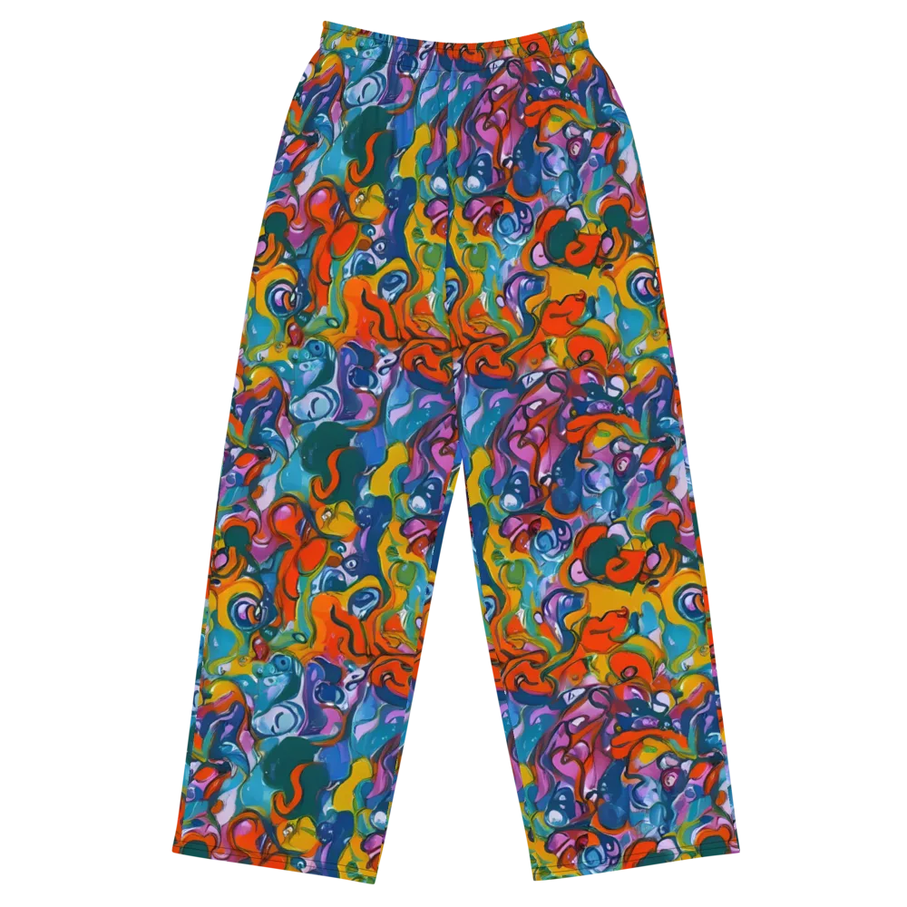 Liquid Menagerie on Wide-Leg Pants — Front