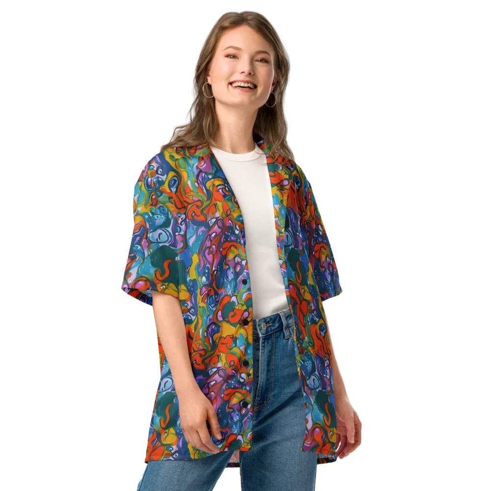 Liquid Menagerie on Button Shirt — Front