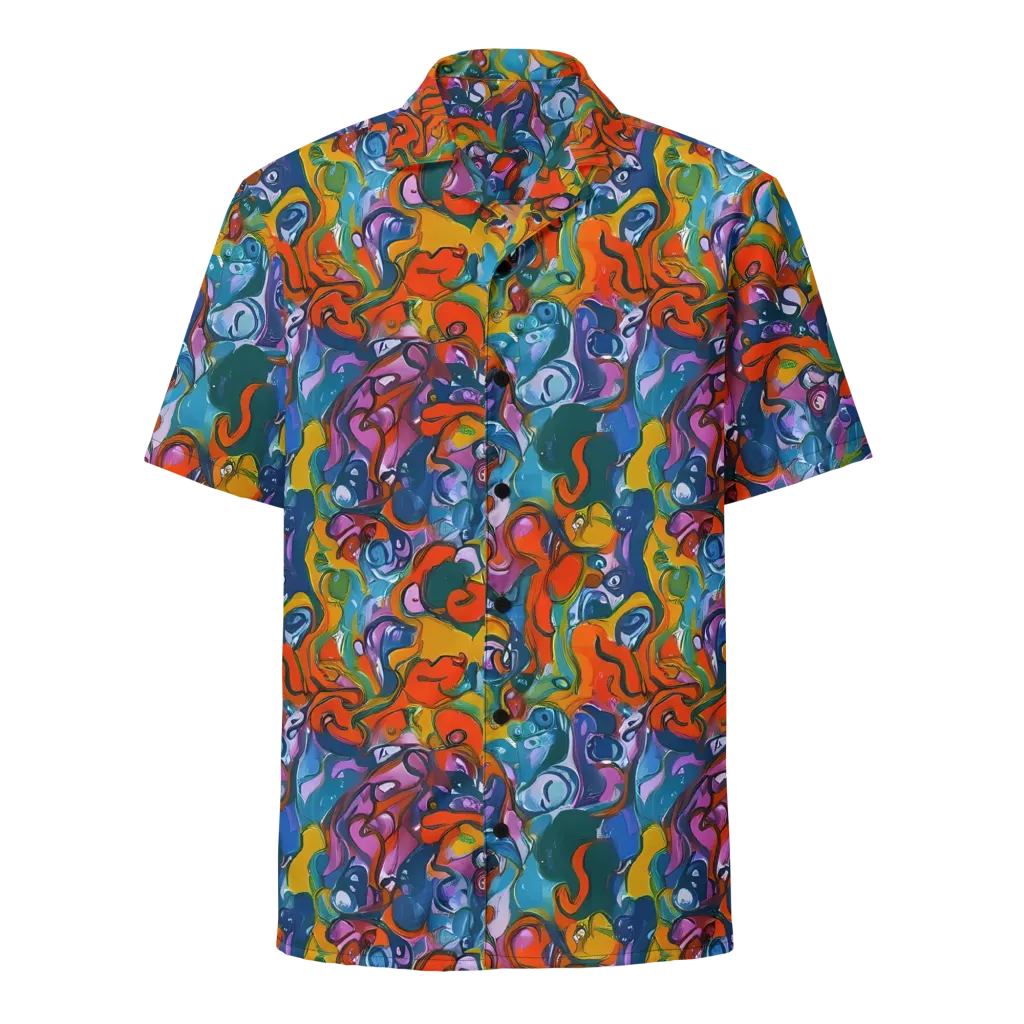 Liquid Menagerie on Button Shirt — Front