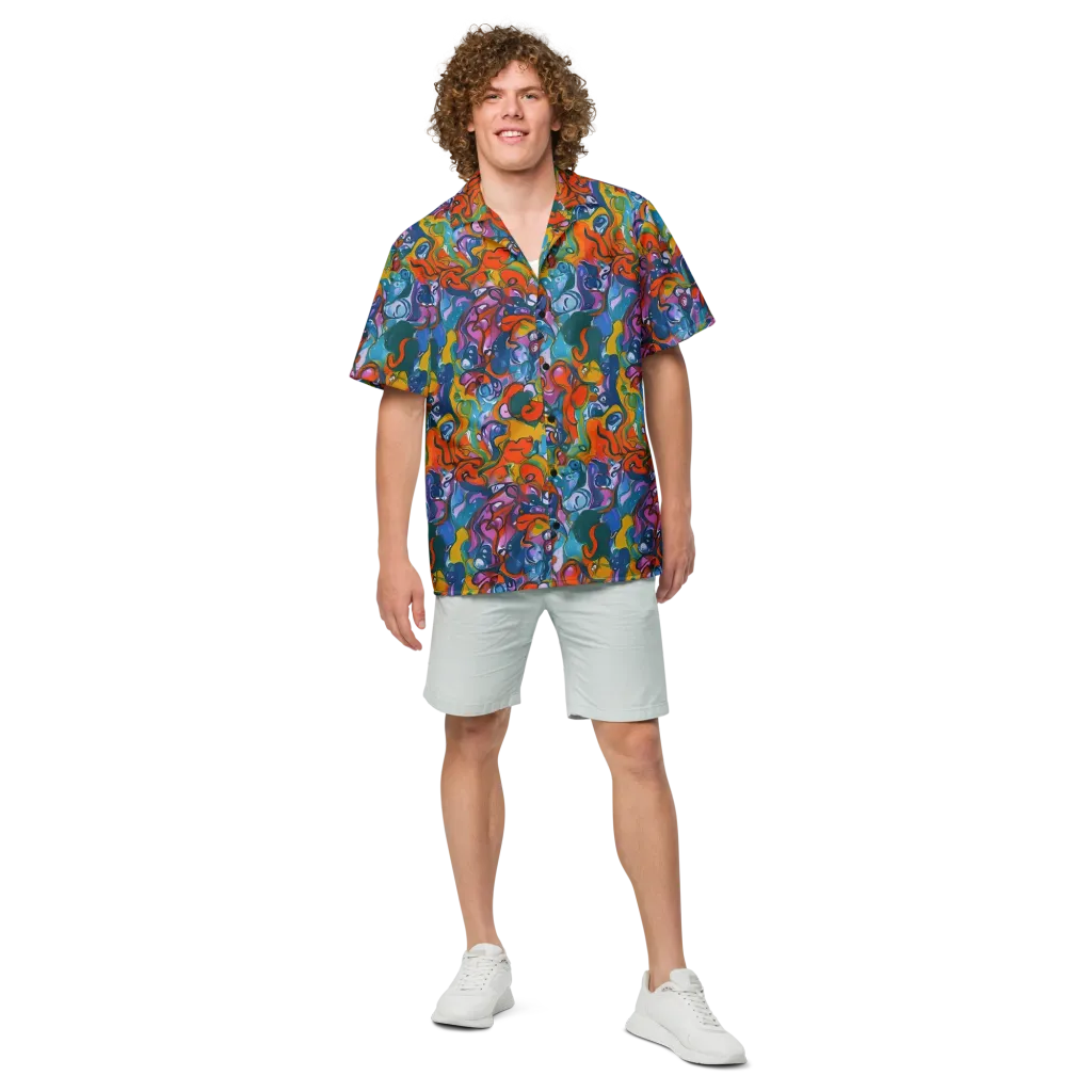 Liquid Menagerie on Button Shirt — Front