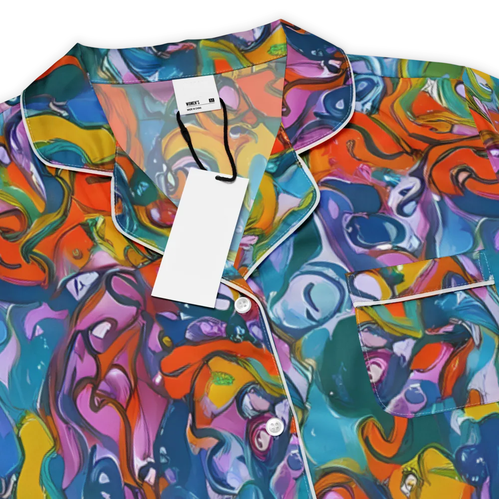 Liquid Menagerie on Women's Short Sleeve Pajama Top — Product details