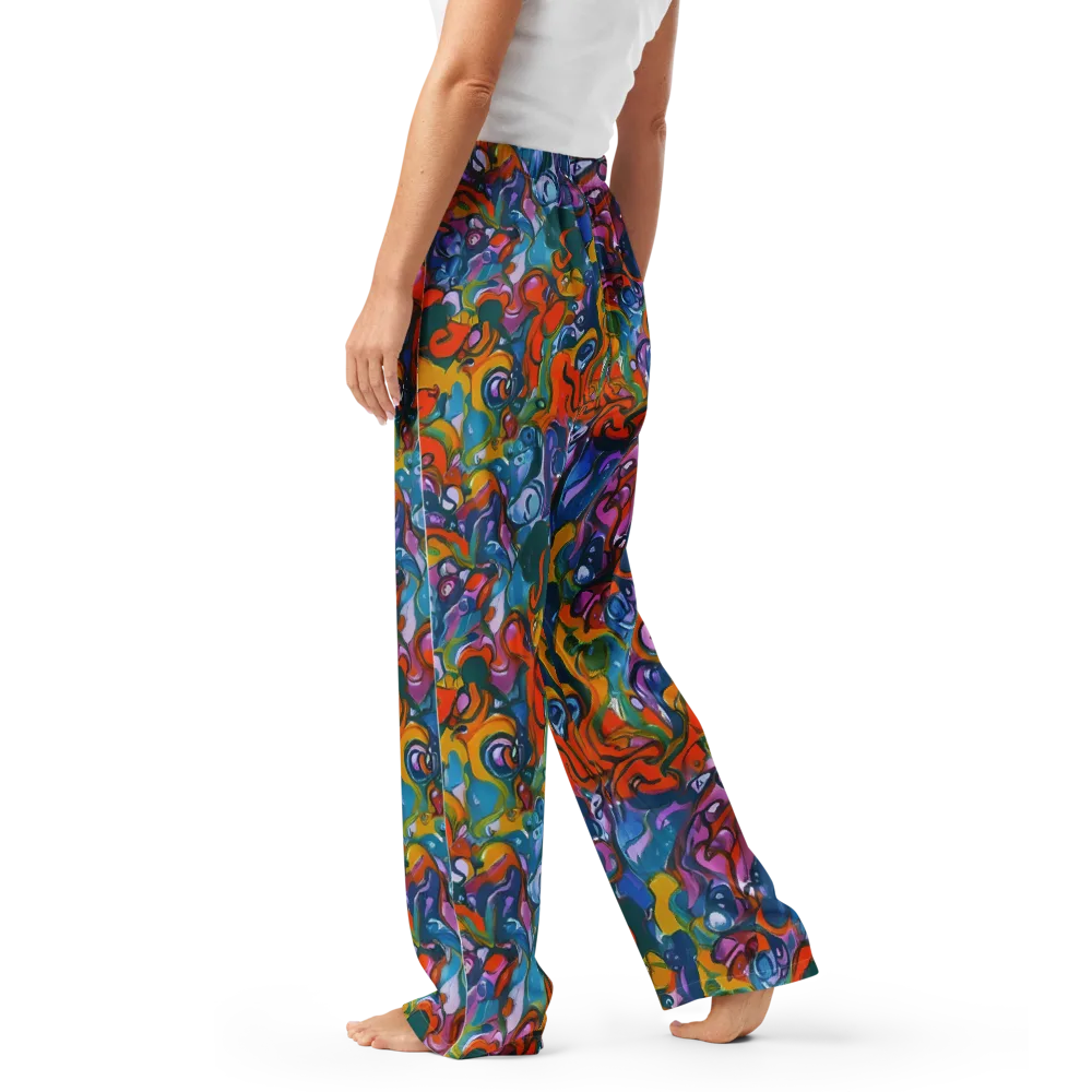 Liquid Menagerie on Women's Pajama Pants — Left