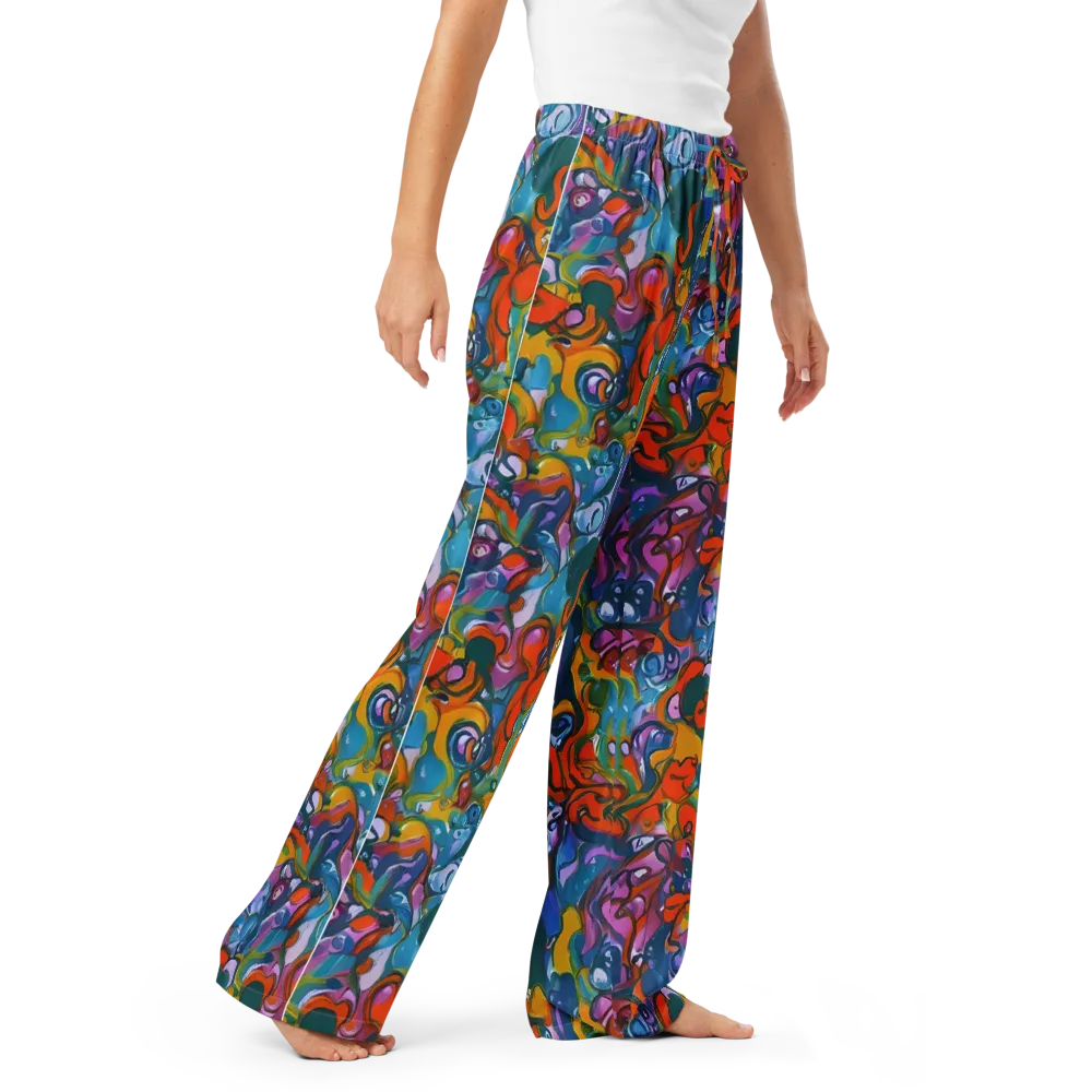 Liquid Menagerie on Women's Pajama Pants — Right Front