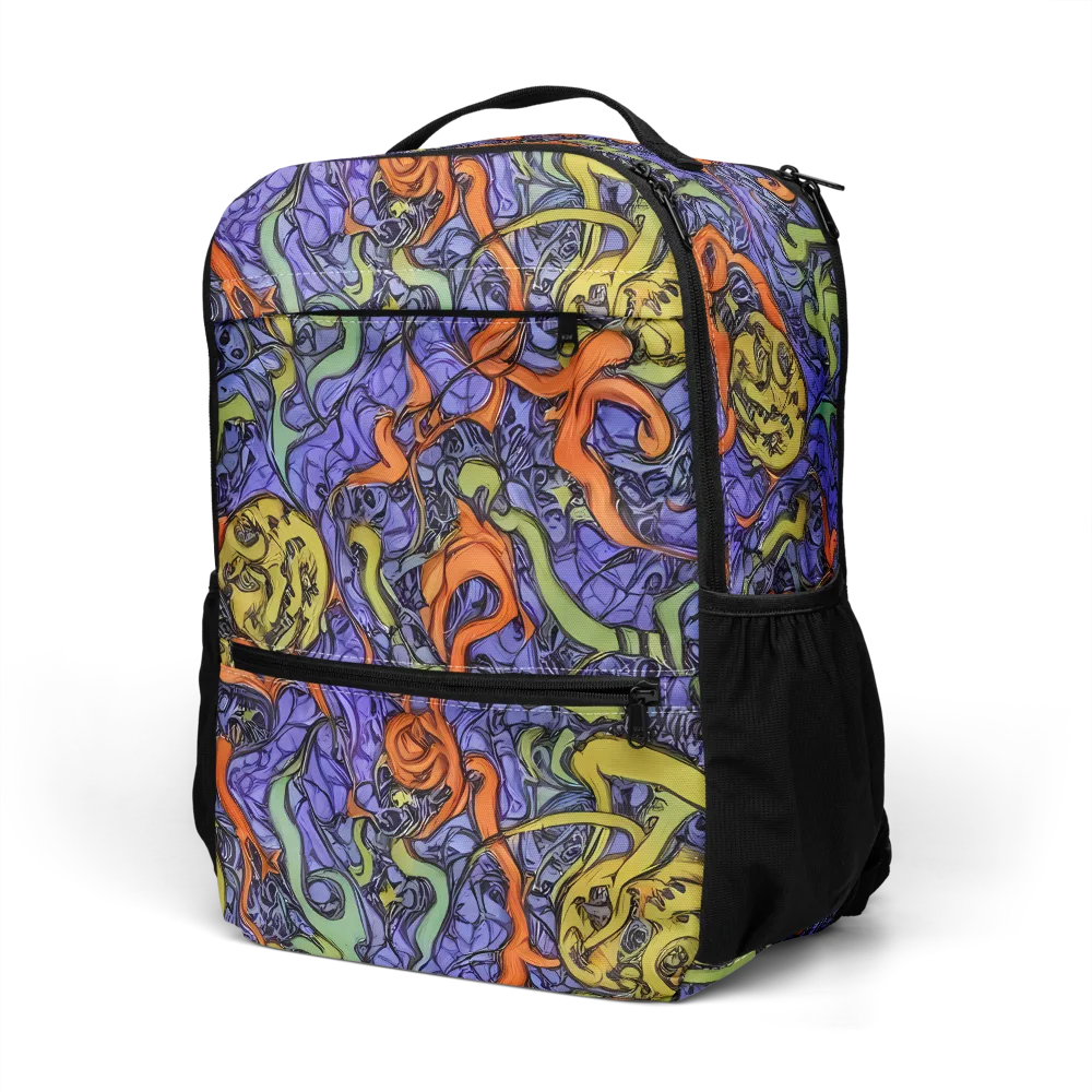 Violet Flux on Utility Backpack — Left Front