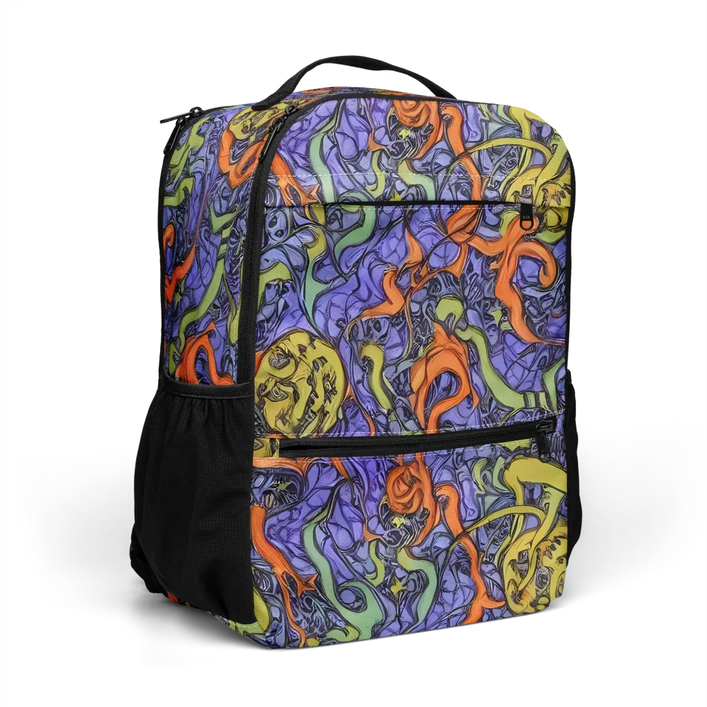 Violet Flux on Utility Backpack — Right Front