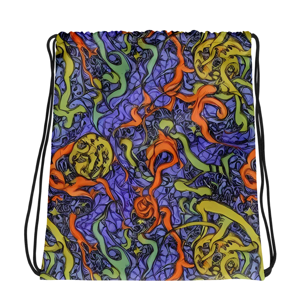 Violet Flux on Drawstring Bag — Photo