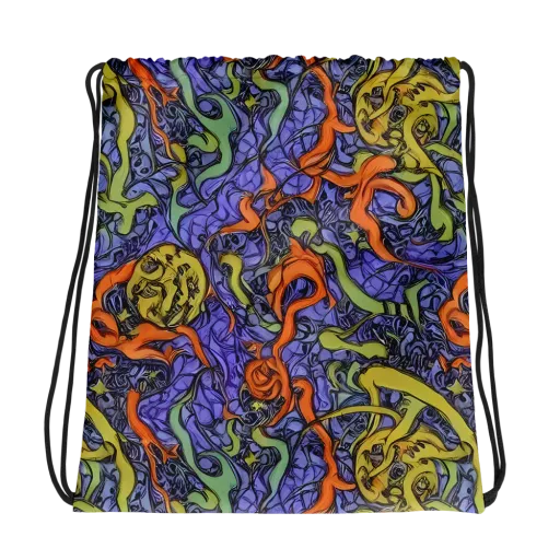 Violet Flux on a Drawstring Bag