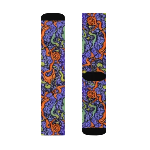 Violet Flux on a Socks