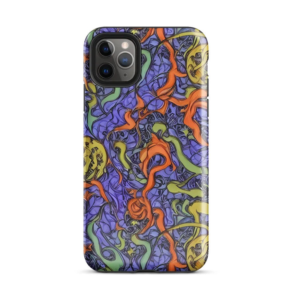Violet Flux on Tough Case for iPhone® — Front
