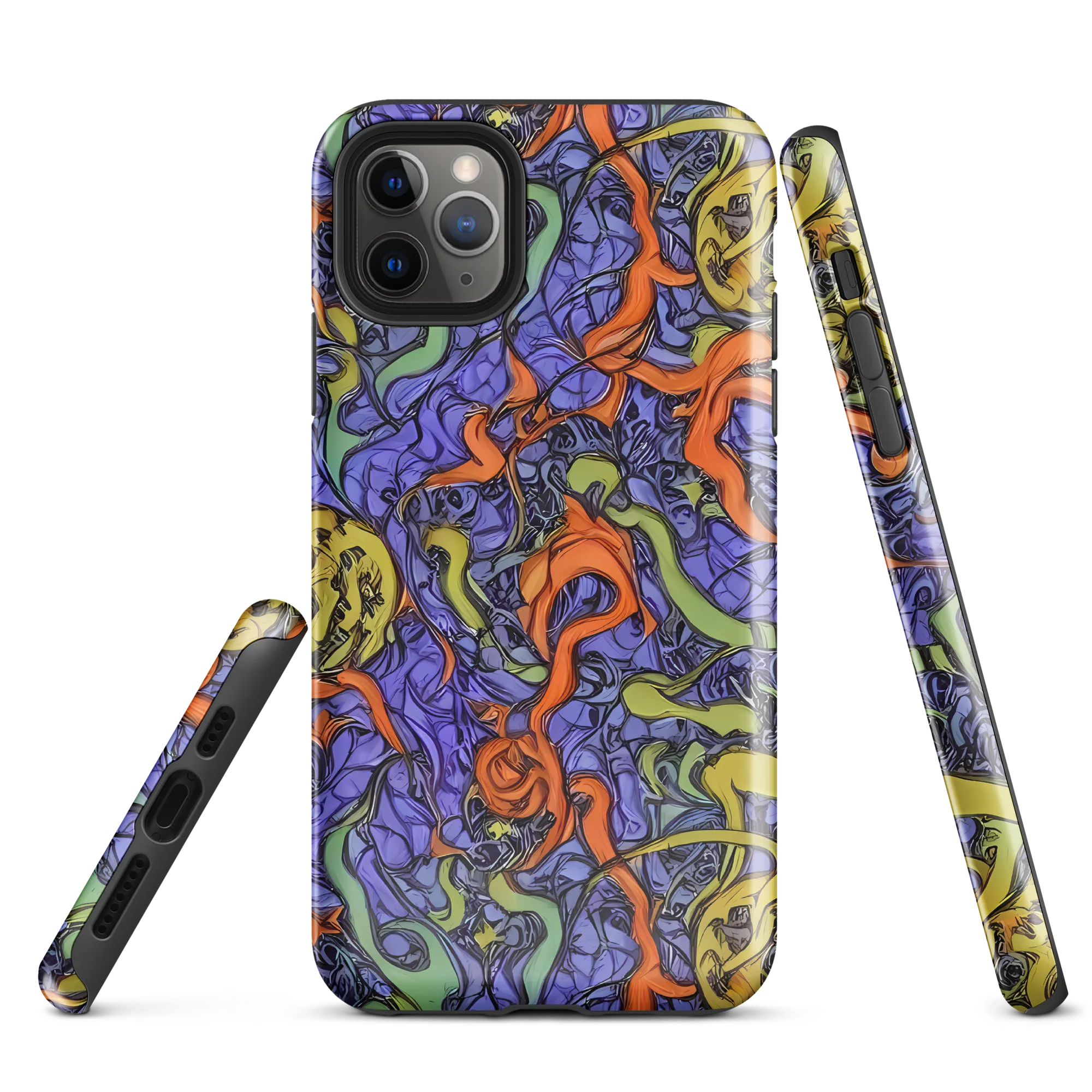 Violet Flux on Tough Case for iPhone® — Front