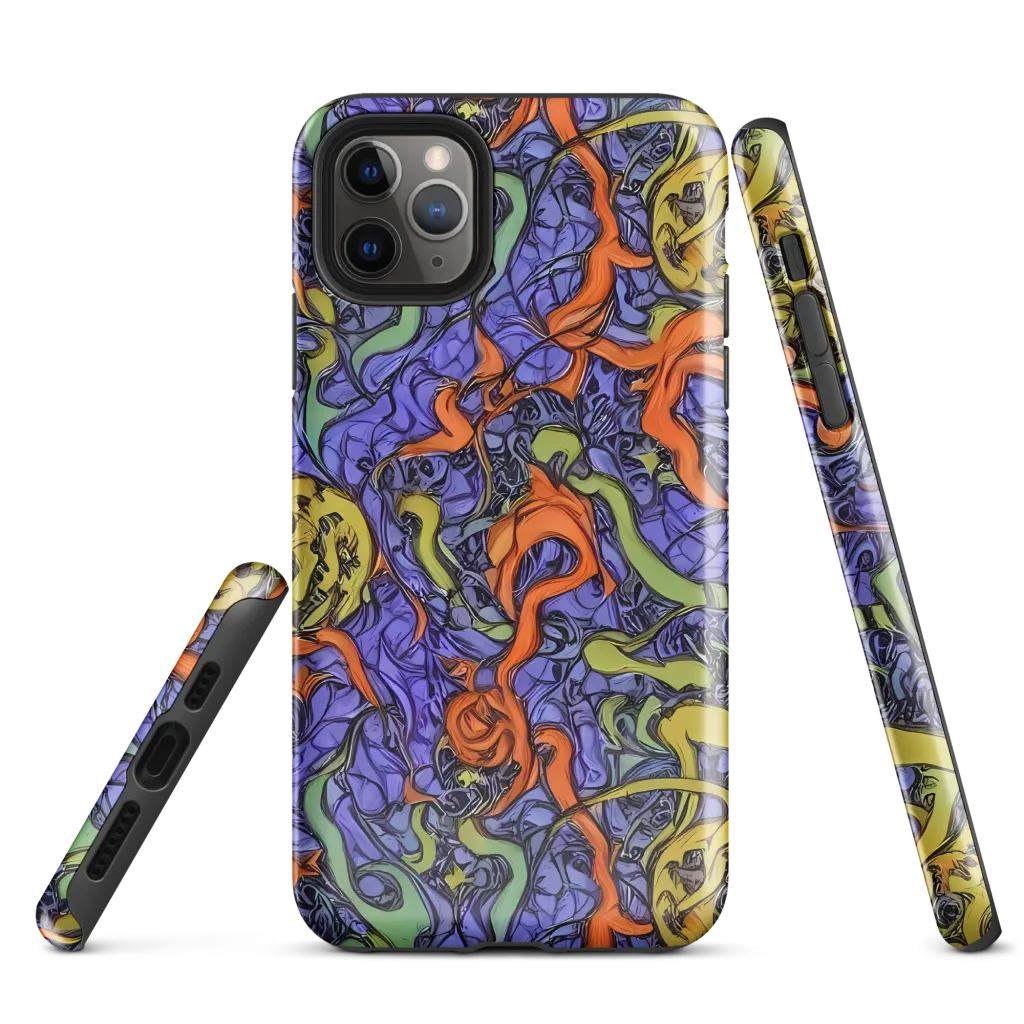 Violet Flux on Tough Case for iPhone® — Front