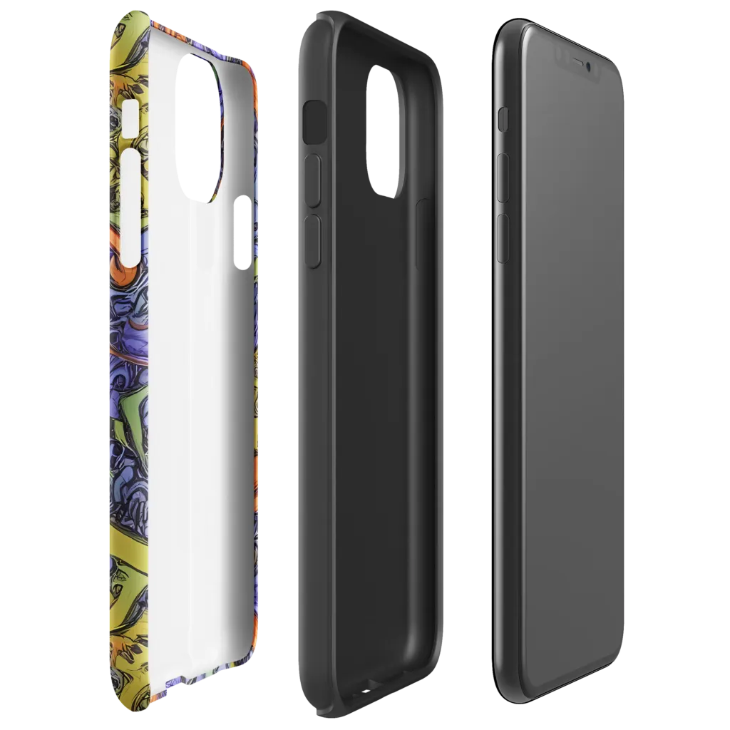 Violet Flux on Tough Case for iPhone® — Right