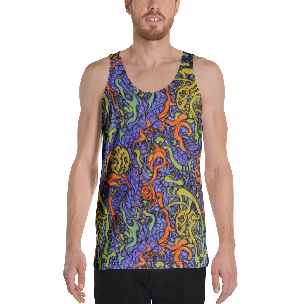 Violet Flux on Men's Tank Top — Front