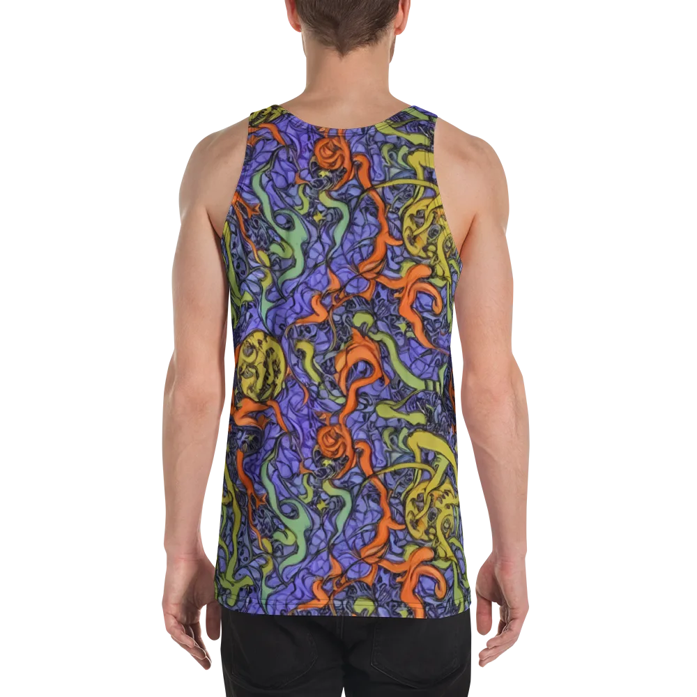 Violet Flux on Men's Tank Top — Back