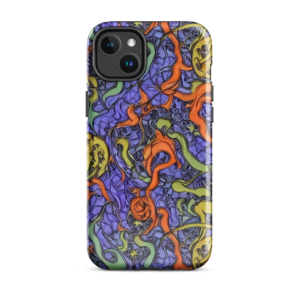 Violet Flux on MagSafe Tough Case for iPhone® — Front