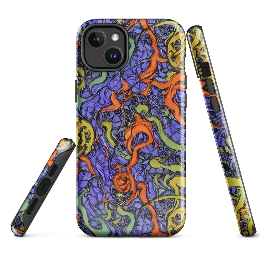 Violet Flux on MagSafe Tough Case for iPhone® — Front