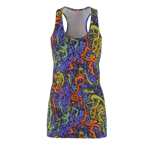 Violet Flux on a Racerback Dress