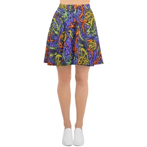 Violet Flux on a Skater Skirt