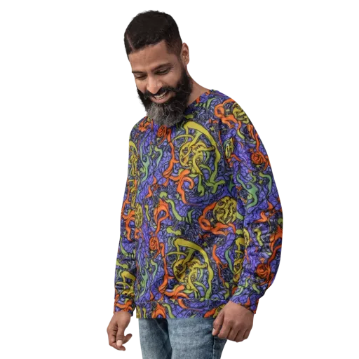 Violet Flux on a Sweatshirt