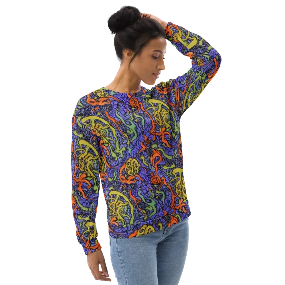 Violet Flux on Sweatshirt — Right Front