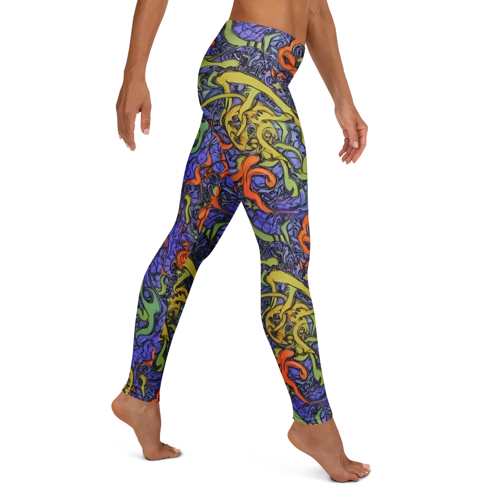 Violet Flux on Leggings — Right