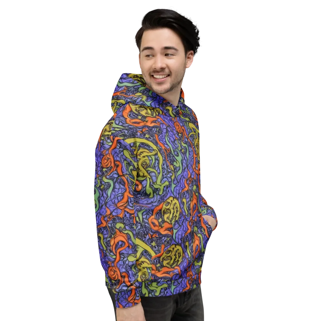 Violet Flux on Hoodie — Right