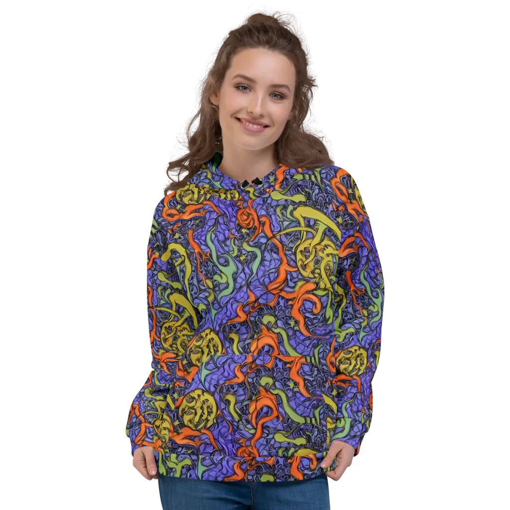 Violet Flux on Hoodie — Front