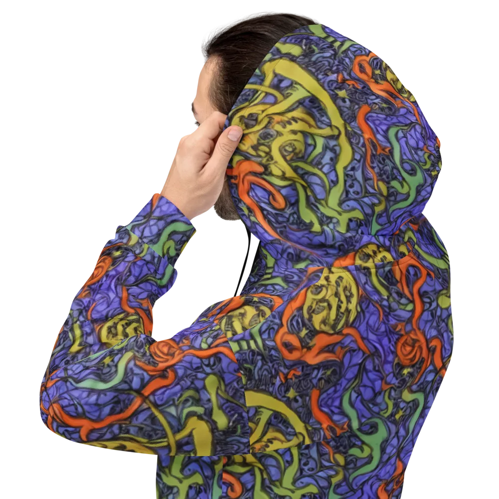 Violet Flux on Hoodie — Back