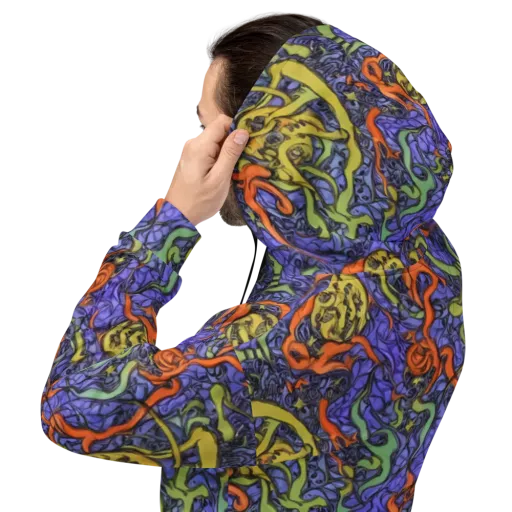 Violet Flux on a Hoodie