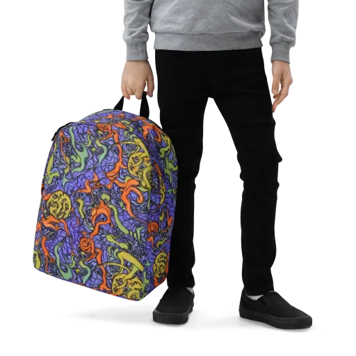 Violet Flux on a Minimalist Backpack