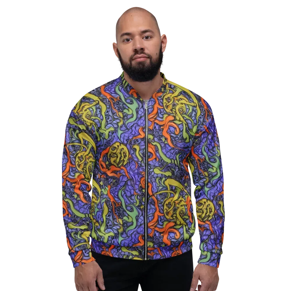 Violet Flux on Bomber Jacket — Front