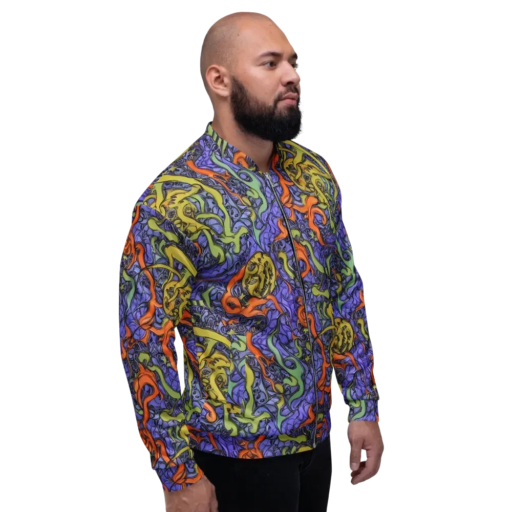 Violet Flux on Bomber Jacket — Right