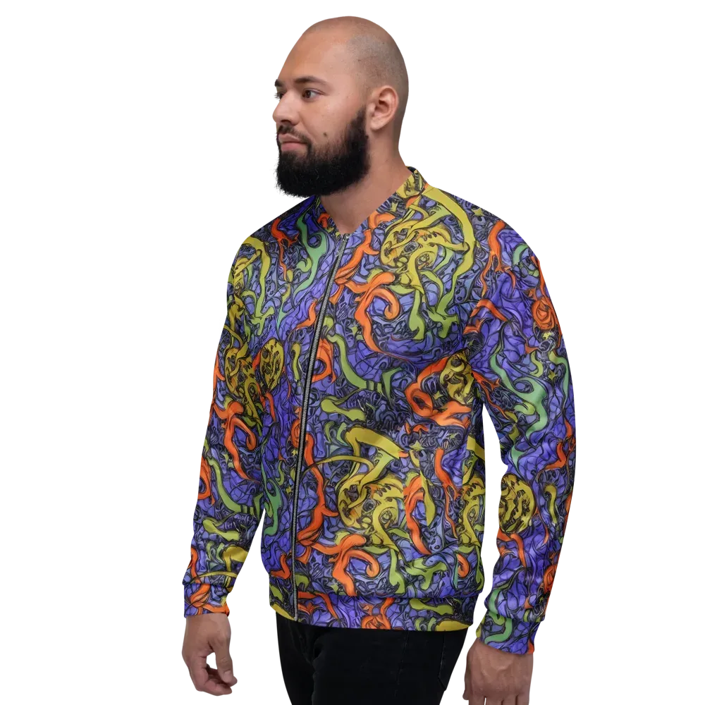 Violet Flux on Bomber Jacket — Left